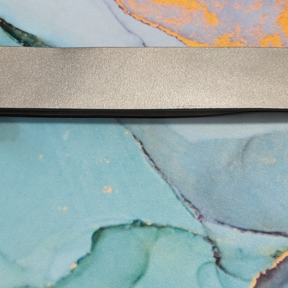 Chico's Genuine Leather Adjustable Pewter Tone Belt S/M - Picture 9 of 11